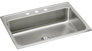 LR3122PD5 Lustertone Classic Stainless Steel 31" Sink Perfect Drain 5 Holes