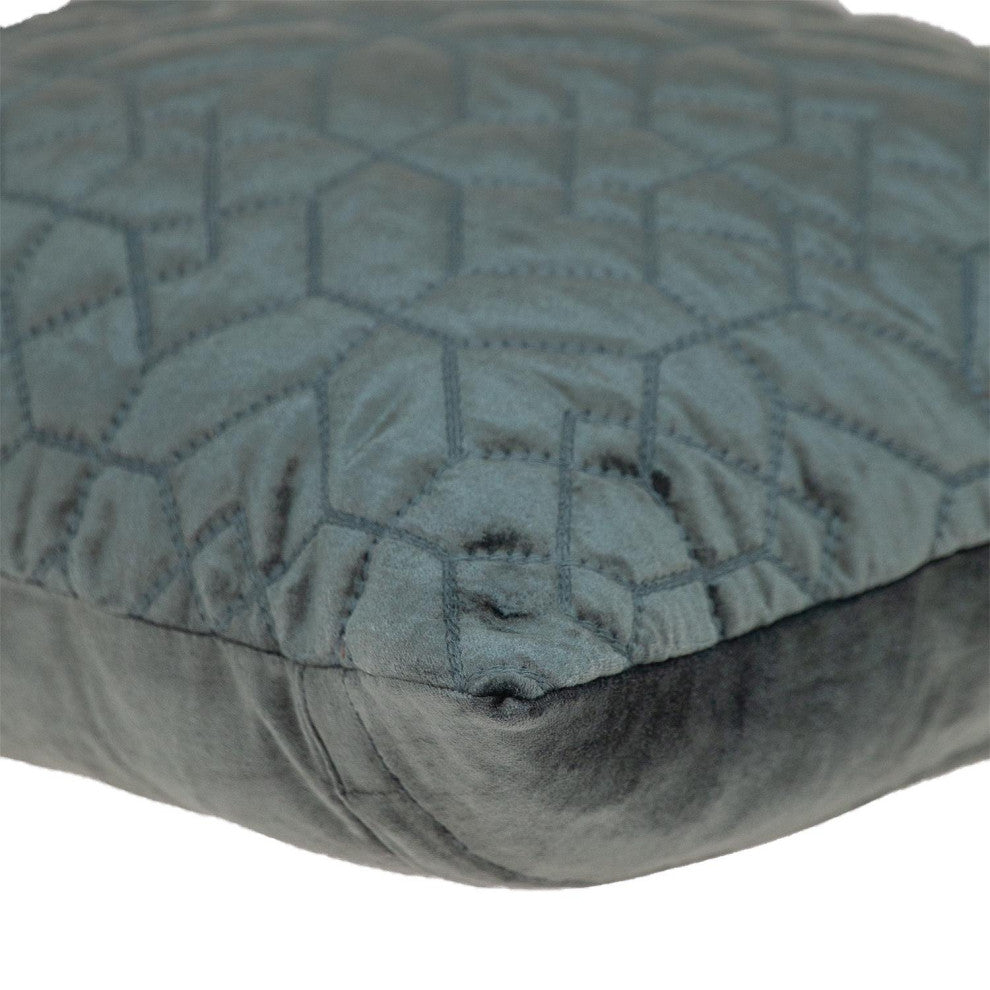 Parkland Collection Sora Gray/Charcoal Throw Pillow, Square