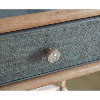 Retreat Wood Pole Rattan Bedside Table in Beige by Hooker Furniture