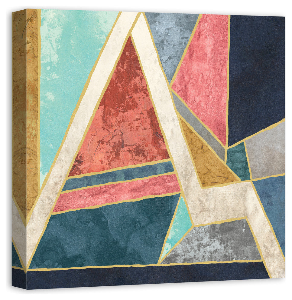 Geometric Abstract 24x24 Canvas Wall Art