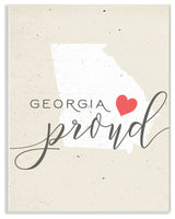 Georgia Proud, 12.5x18.5, Wall Plaque Art
