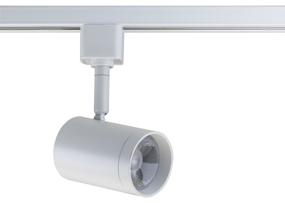 1 Light, LED, 12W Track Head, Small Cylinder, White, 24 Deg. Beam