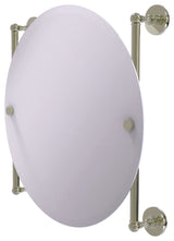 Prestige Skyline Round Frameless Rail Mounted Mirror, Polished Nickel