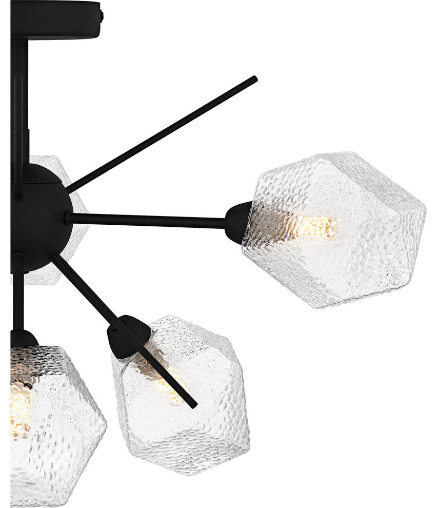 Quoizel PCSVD1724 Salvador 6 Light 24"W Semi-Flush Ceiling - Earth Black