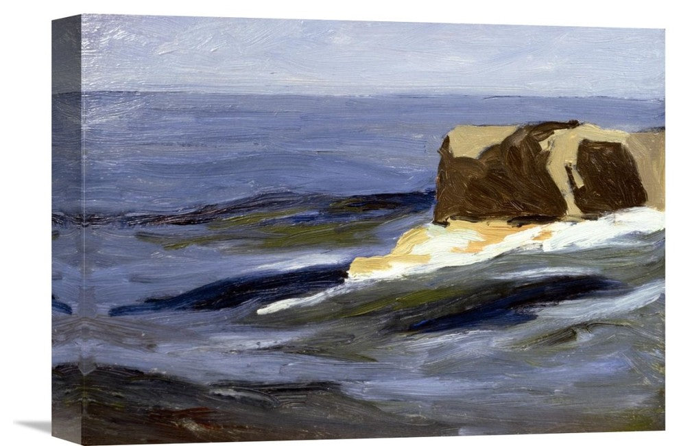 "New England Seascape" Stretched Canvas Giclee by Yarnall Abbott, 16"x12"