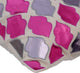 Pink Decorative Euro shams 26"x26" Faux Leather, Magic Potion