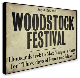 Color Bakery 'Woodstock' Canvas Art, 24"x18"