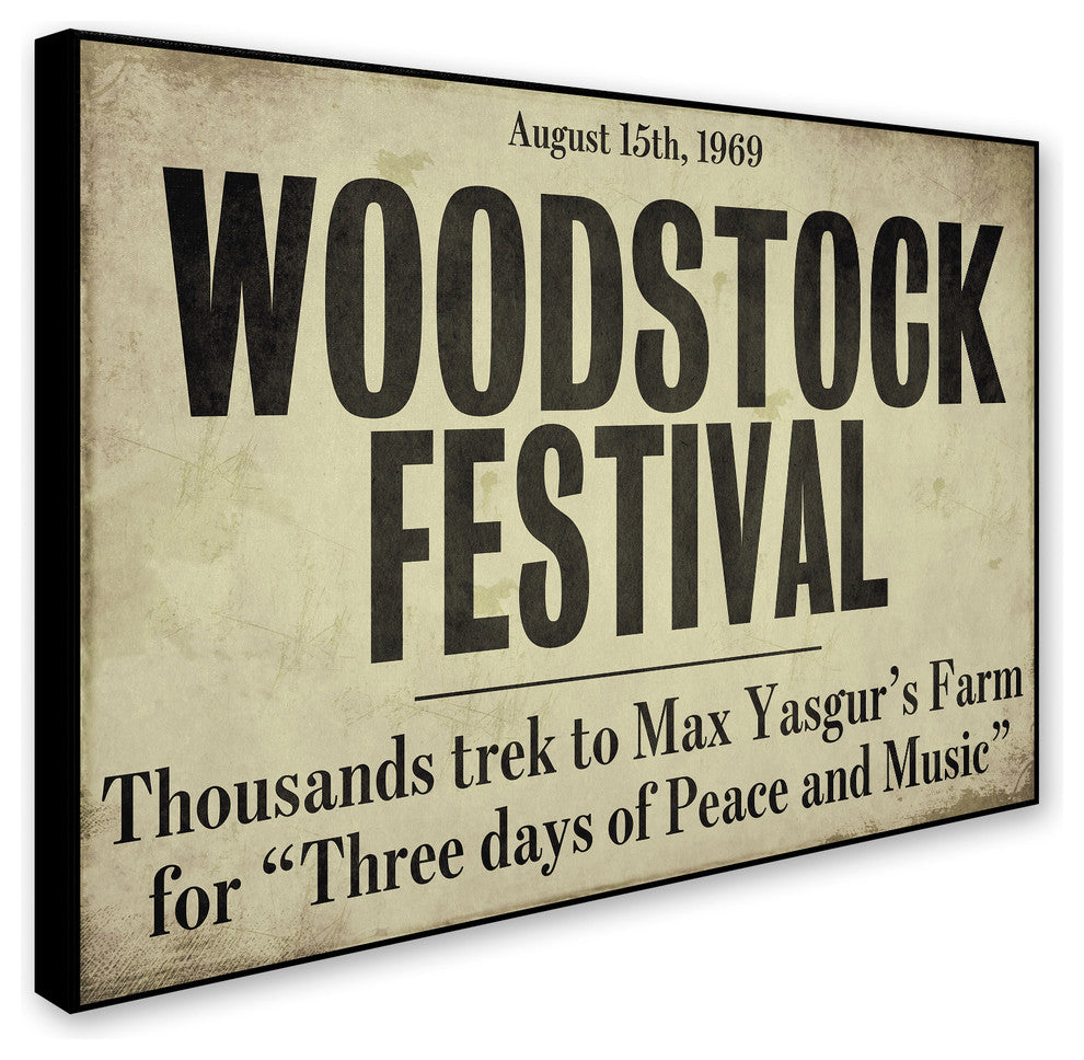 Color Bakery 'Woodstock' Canvas Art, 24"x18"
