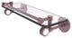 Clearview 16" Gallery Rail Glass Shelf with Dotted Accents, Antique Copper