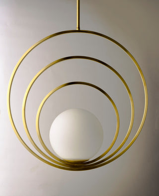 Maxim 26056SW Coronet 1 Light 21" Adjustable Ring Pendant - Satin Brass