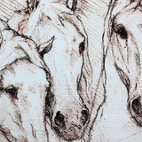 Leonardo's Dogs Andalusian Horses Throw Pillow