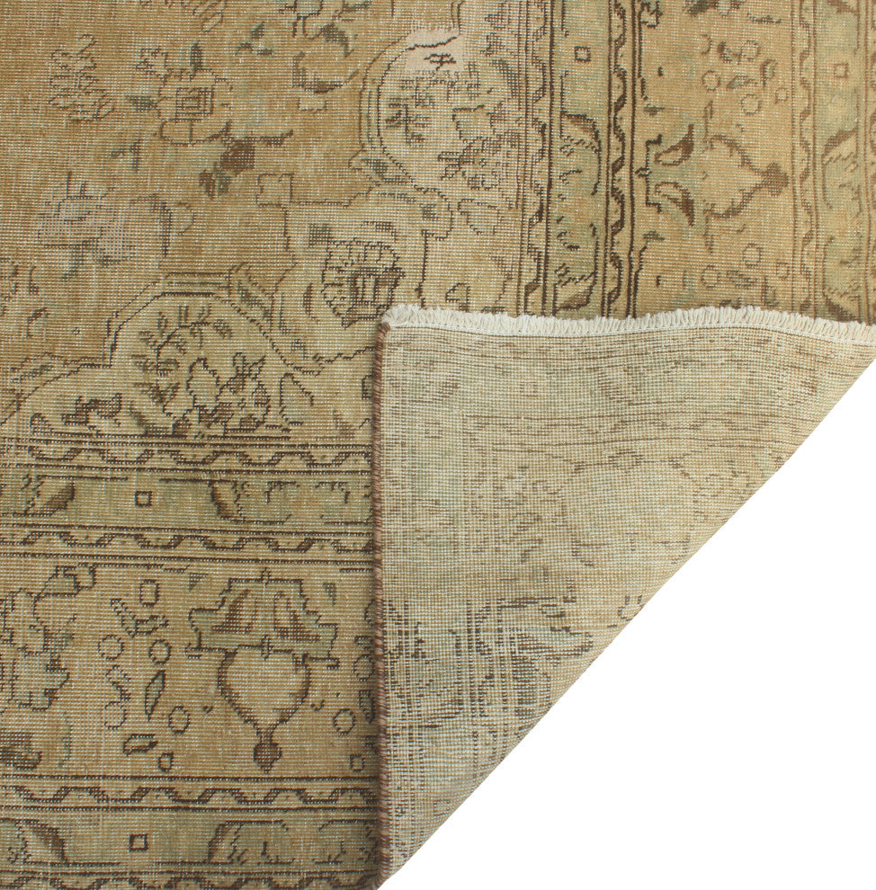 Fine Vintage Distressed Stan Gold Rug