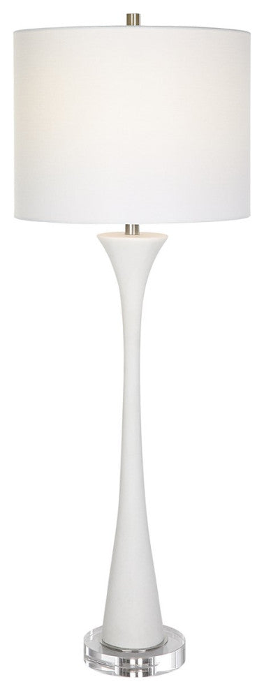 Uttermost Fountain White Marble Buffet Lamp 30040