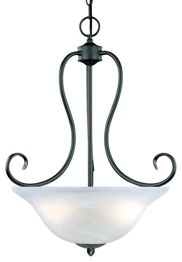 Millennium 73-BK Three Light Pendant, Black Finish