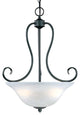 Millennium 73-BK Three Light Pendant, Black Finish