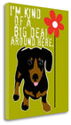 "Big Deal" By Ginger Oliphant,Ready to Hang Giclee Print on Gallery Wrap Canvas