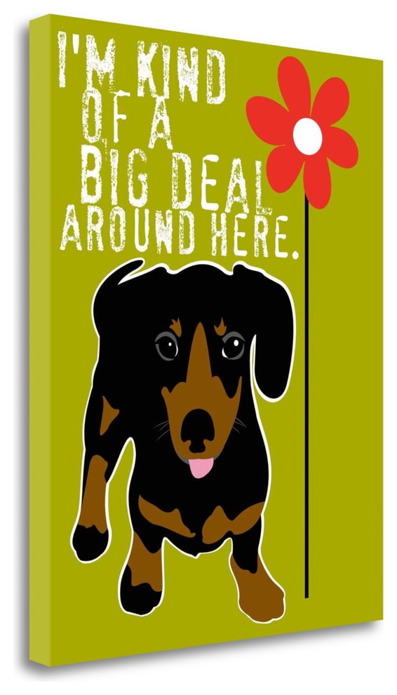 "Big Deal" By Ginger Oliphant,Ready to Hang Giclee Print on Gallery Wrap Canvas
