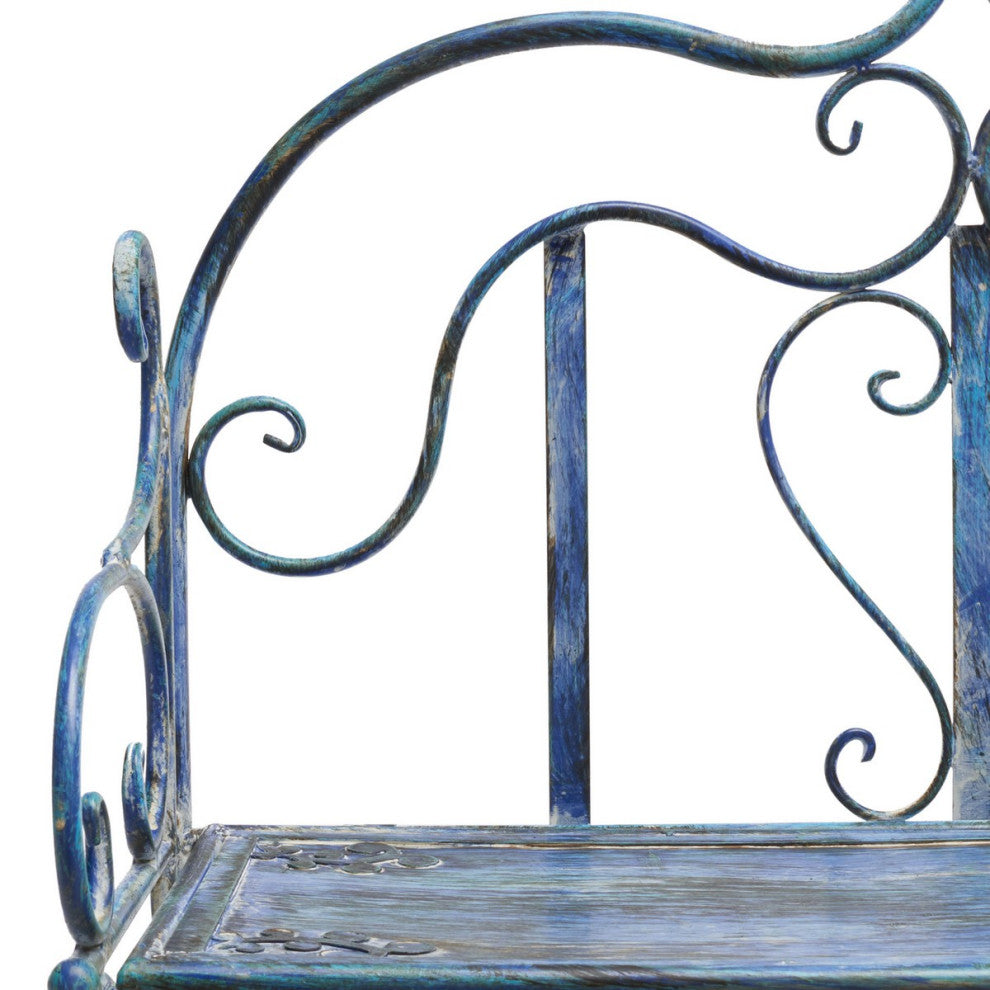 Safavieh Tyrique 4 Tier Shelf Unit, Mossy Blue