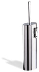 Wall Mounted Oval Brass Toilet Brush Holder, Chrome