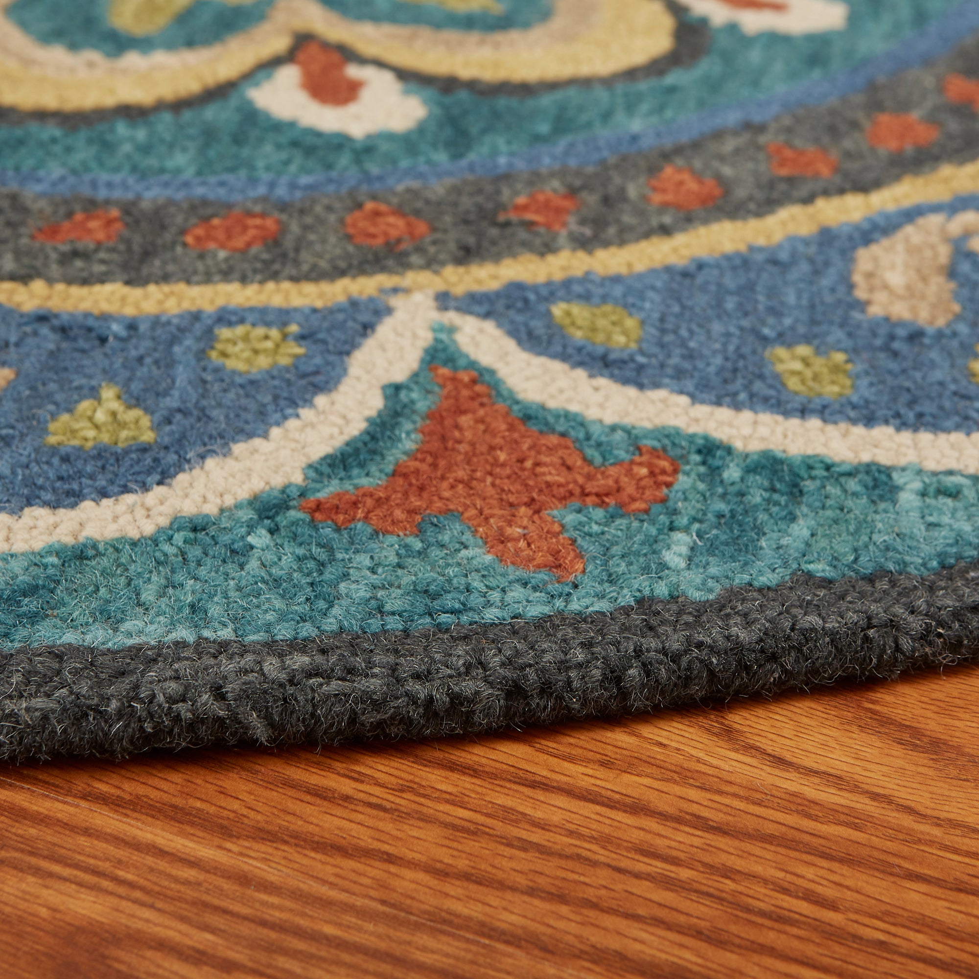 Floral Escape Mandala Area Rug, 6' Round