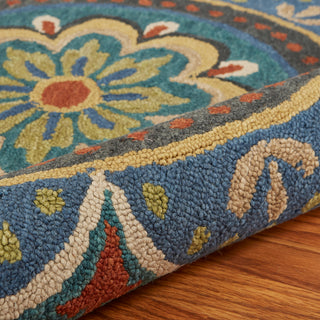 Floral Escape Mandala Area Rug, 6' Round