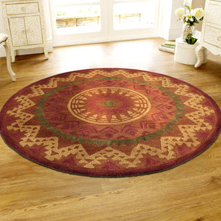 Southwestern Medallion Area Rug, 6' Round