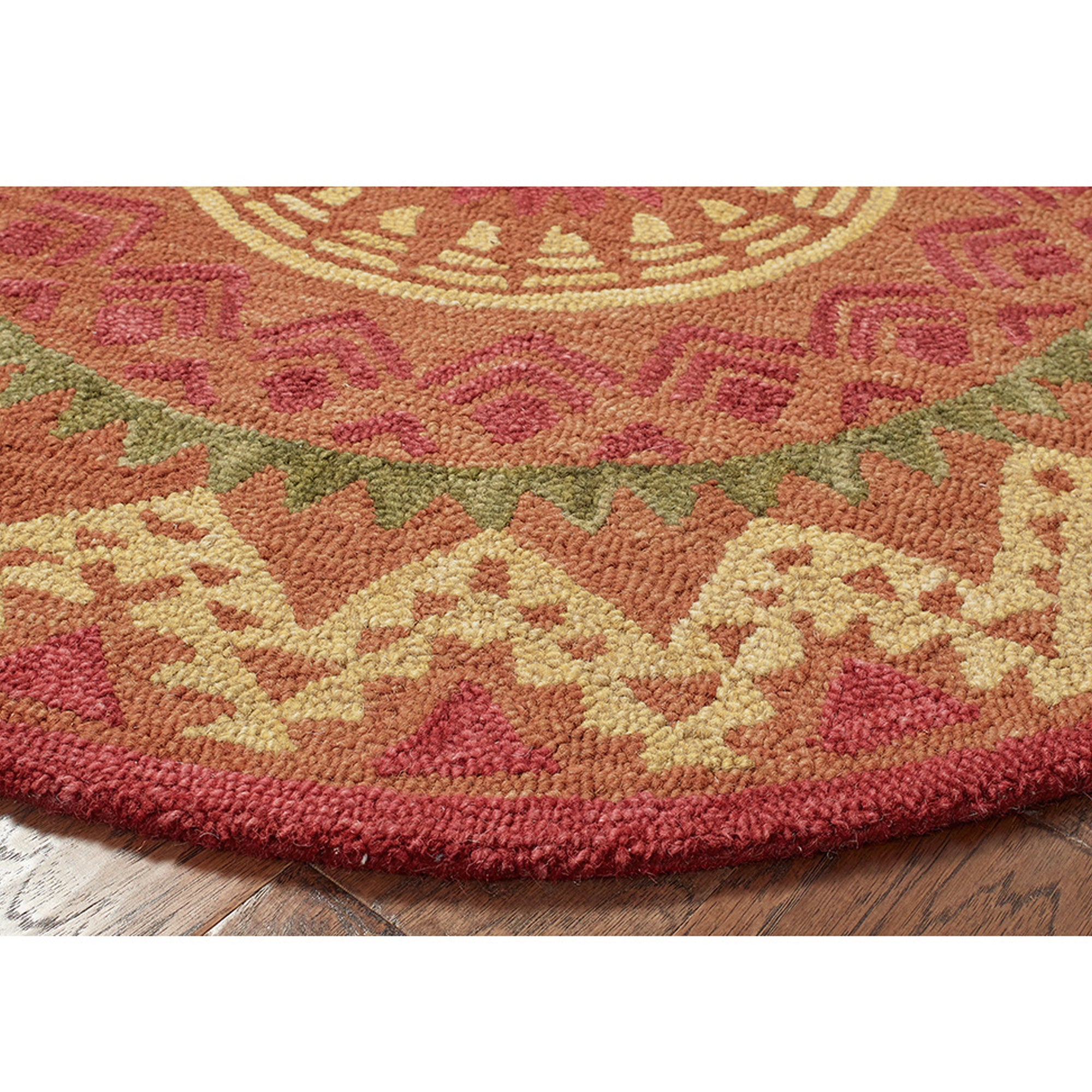 Southwestern Medallion Area Rug, 6' Round