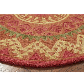 Southwestern Medallion Area Rug, 6' Round