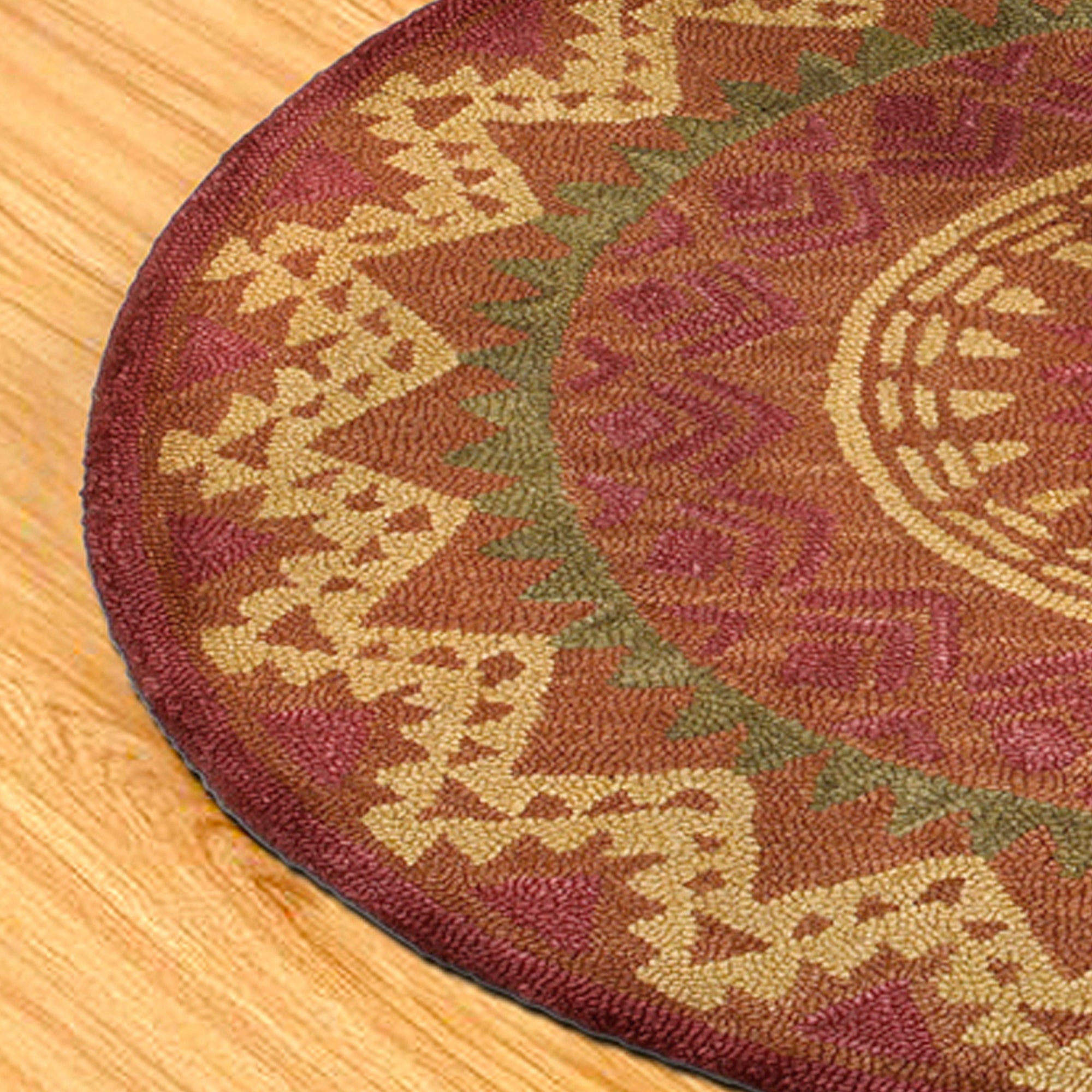 Southwestern Medallion Area Rug, 6' Round