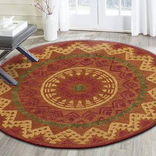 Southwestern Medallion Area Rug, 6' Round