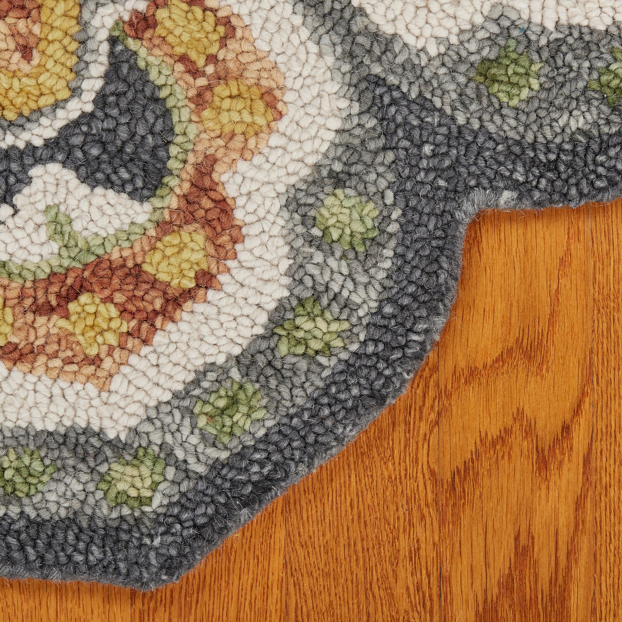 Floral Sun Area Rug, 4' Round