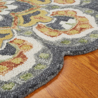 Floral Sun Area Rug, 4' Round