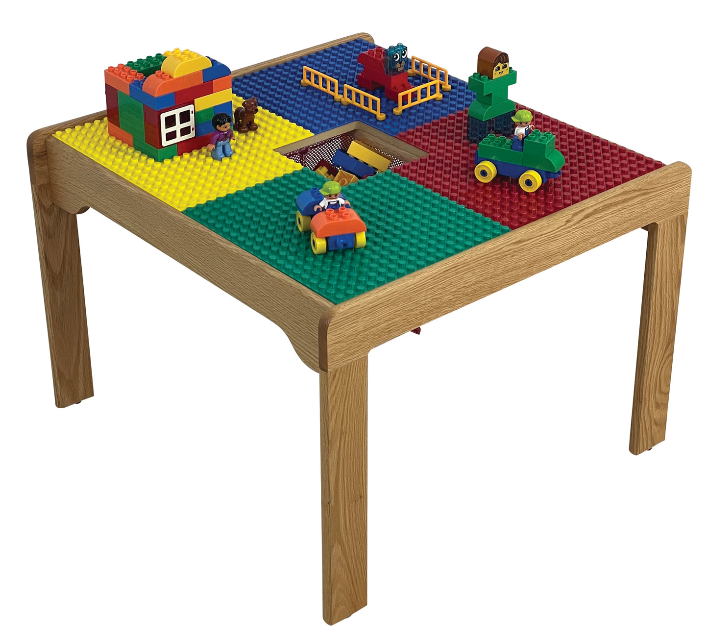 Duplo Compatible Play Table With Storage Bag, 27"x27", Without Play Table Cover