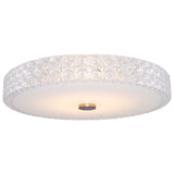 Kira Home Maxine 15" Flush Mount Ceiling Light, Integrated 20W LED, Crystal