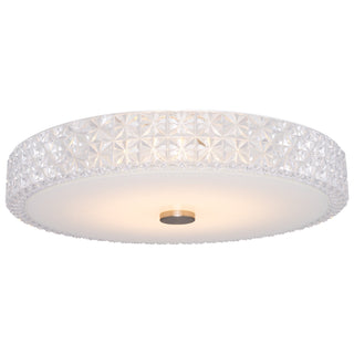 Kira Home Maxine 15" Flush Mount Ceiling Light, Integrated 20W LED, Crystal