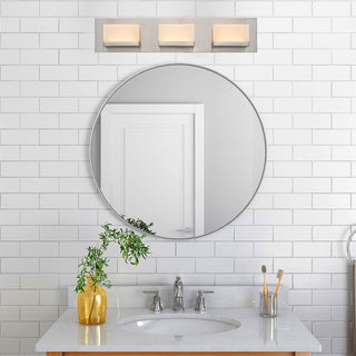Kira Home Everett 24" 30W Integrated LED Bathroom / Light, Rectangular Acrylic