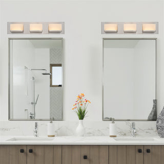 Kira Home Everett 24" 30W Integrated LED Bathroom / Light, Rectangular Acrylic