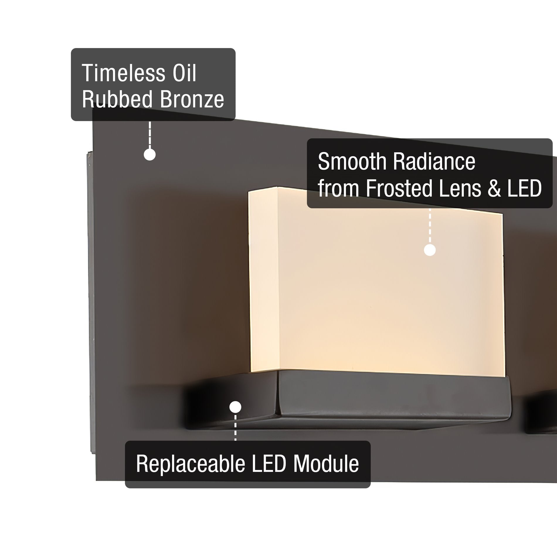 Kira Home Everett 24" 30W Integrated LED Bathroom/ Light, Rectangular Acrylic
