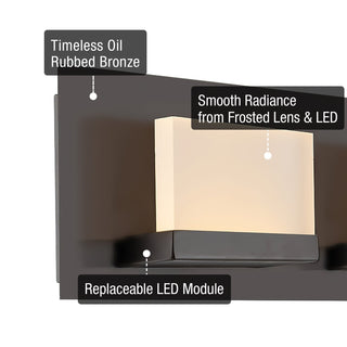 Kira Home Everett 24" 30W Integrated LED Bathroom/ Light, Rectangular Acrylic