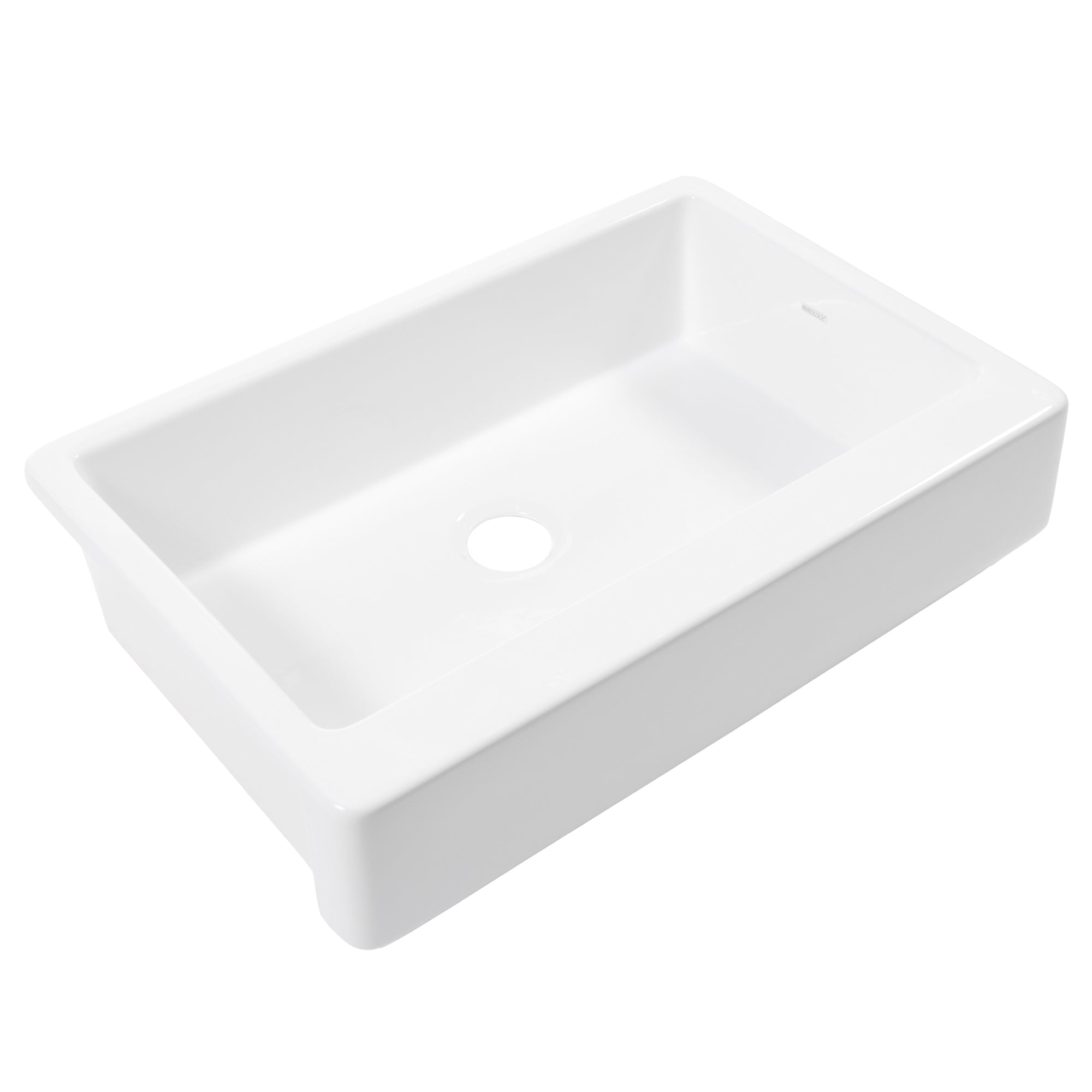 Grace Fireclay 34" Single Bowl Quick-Fit Undermount Traditional Kitchen Sink