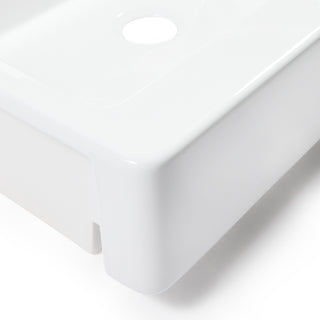 Grace Fireclay 34" Single Bowl Quick-Fit Undermount Traditional Kitchen Sink