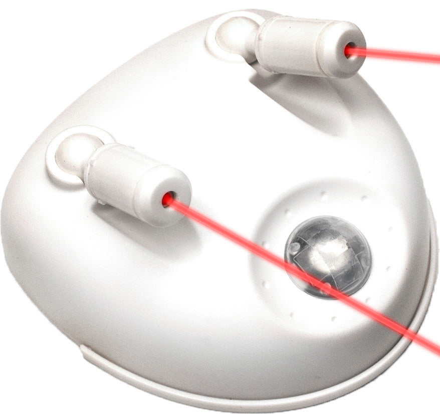 Park Right Dual Garage Laser Park, White