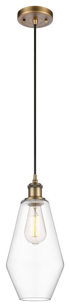 Innovations 516-1P-BB-G652-7 1-Light Mini Pendant, Brushed Brass