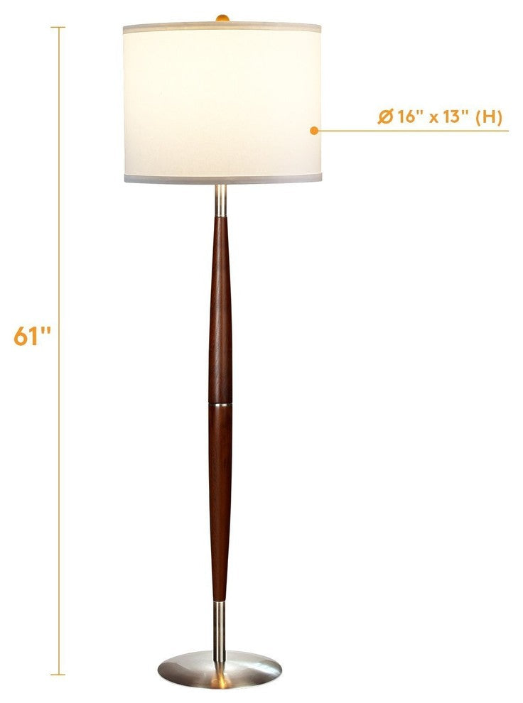 Brightech Lucas - Mid Century Modern Floor Lamp For Living room and Bedroom