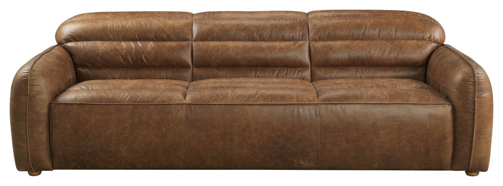 ACME Rafer Sofa, Cocoa Top Grain Leather