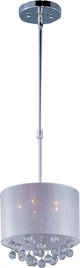 Veil-Single Pendant, Polished Chrome, 15"