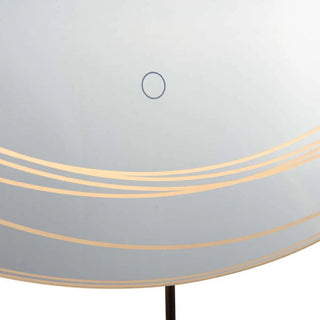 Mojave 36" Round Backlit LED Wall Mirror - Chrome