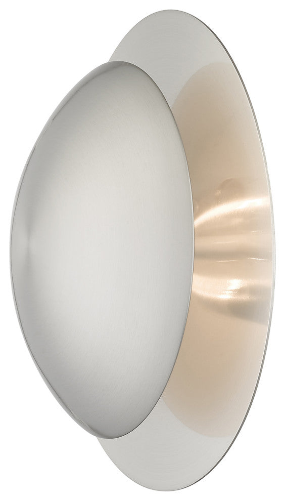 Livex Lighting Ventura 2-Light Brushed Nickel Medium Semi-Flush/Wall Sconce