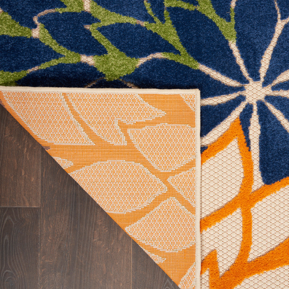 Nourison Aloha 10' x 14' Multicolor Tropical Area Rug