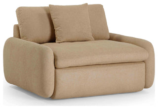 Rachelle Boucle Lounge Chair, Tan